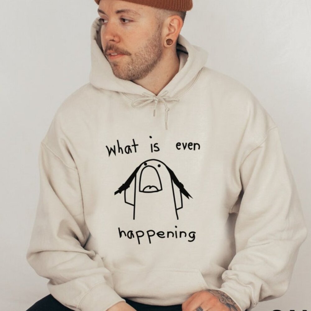 What Is Even Happening Meme Retro Unisex Hoodie